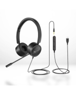 Hixio H360 2-in-1 USB & 3.5mm Noise-Cancelling Headset with Foldable Design and Adjustable Microphone