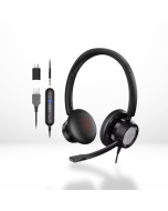 Hixio H362 USB Noise-Cancelling Headset with Rotating Microphone & Inline Controls