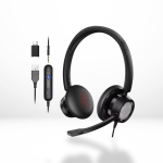 Hixio H362 USB Noise-Cancelling Headset with Rotating Microphone & Inline Controls